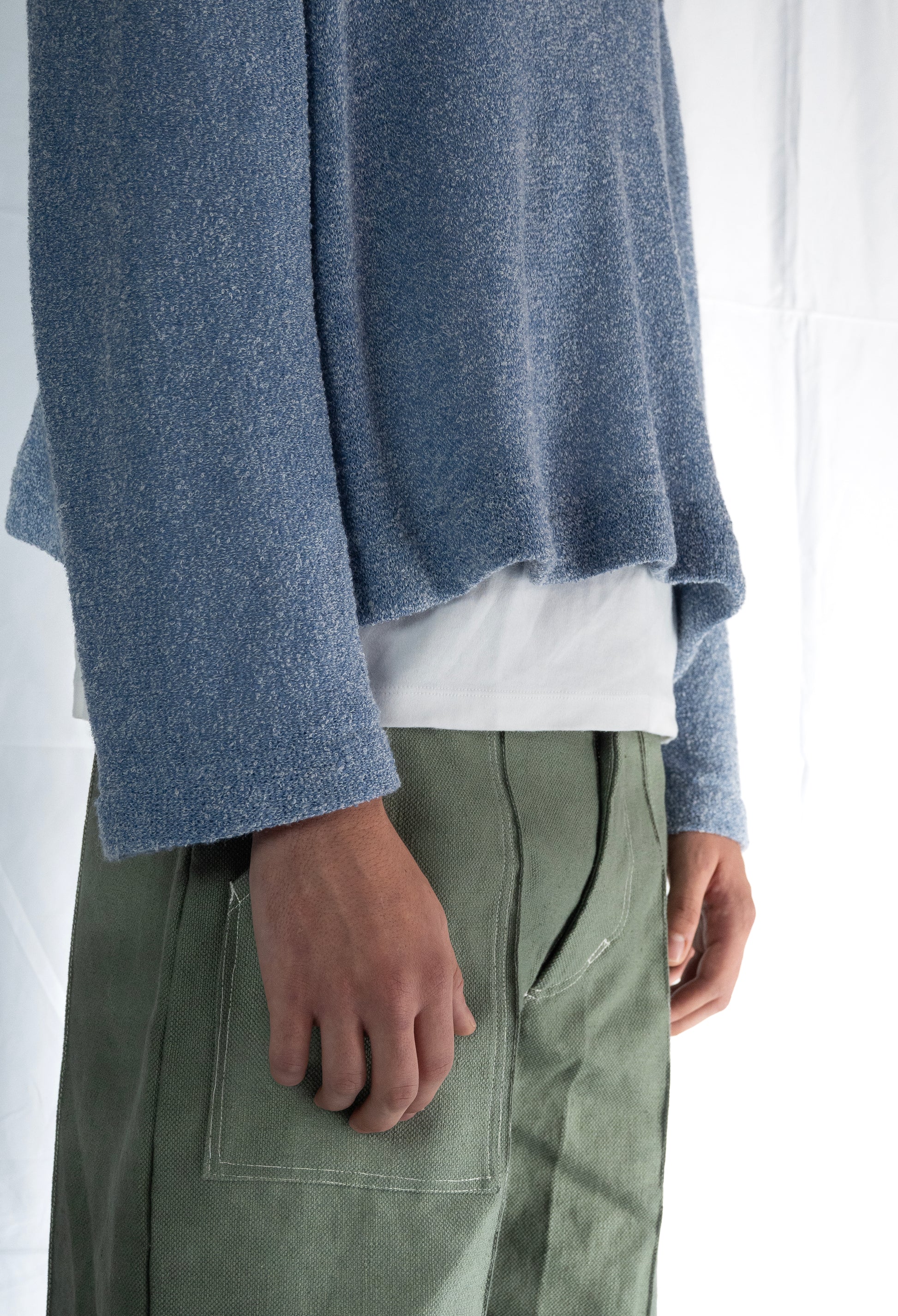 Polo in maglia Celeste